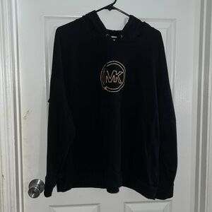 Michael Kors black & gold hoodie. Perfect condition. MK beautiful emblem.
